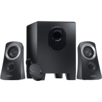 Logitech Z313 2.1 Multimedia Speaker System With Subwoofer, 50 Watts Peak Power, Strong Bass, 3.5Mm Audio Inputs, Control Pod, Pc/Ps4/Xbox/Tv/Smartphone/Tablet/Music Player Black, 980-000447