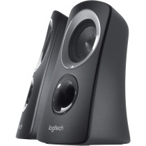 Logitech Z313 2.1 Multimedia Speaker System With Subwoofer, 50 Watts Peak Power, Strong Bass, 3.5Mm Audio Inputs, Control Pod, Pc/Ps4/Xbox/Tv/Smartphone/Tablet/Music Player Black, 980-000447