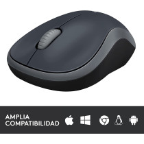 Logitech 910-002235 Logitech M185 Wireless Mouse, Swift Gray ()