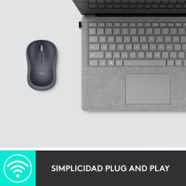 Logitech 910-002235 Logitech M185 Wireless Mouse, Swift Gray ()