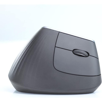 Logitech MX Vertical Wireless Mouse Advanced Ergonomic Design Reduces Muscle Strain, Control and Move Content Between 3 Windows and Apple Computers (Bluetooth or USB), Rechargeable, Graphite