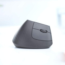 Logitech MX Vertical Wireless Mouse Advanced Ergonomic Design Reduces Muscle Strain, Control and Move Content Between 3 Windows and Apple Computers (Bluetooth or USB), Rechargeable, Graphite