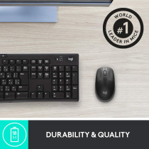 Logitech Wireless Mouse M190, Full Size Ambidextrous Curve Design,18-Month Battery with Power Saving Mode,USB Receiver,Precise Cursor Control and Scrolling,Wide Scroll Wheel,Scooped Buttons -Charcoal