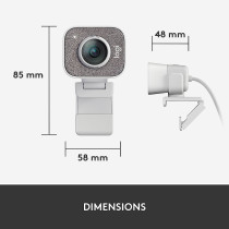 Logitech for Creators StreamCam - Premium Webcam for Streaming and Video Content Creation, Full HD 1080p 60 fps, Premium Glass Lens, Smart Autofocus, USB Connection, for PC, Mac - White