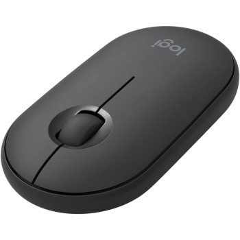 Logitech Pebble M350 Wireless Mouse with Bluetooth or USB Silent, Slim Computer Mouse Certified Works with Chromebook Graphite, 910-005743, M355
