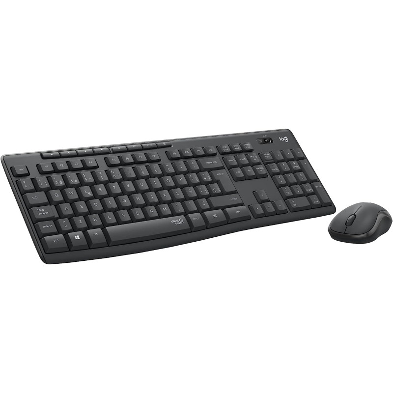 MK295 Silent Wireless Combo - Black - English and Arabic Keyboard