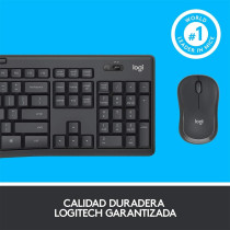 MK295 Silent Wireless Combo - Black - English and Arabic Keyboard
