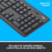 MK295 Silent Wireless Combo - Black - English and Arabic Keyboard