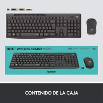 MK295 Silent Wireless Combo - Black - English and Arabic Keyboard
