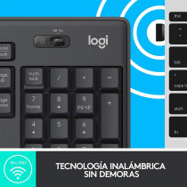 MK295 Silent Wireless Combo - Black - English and Arabic Keyboard