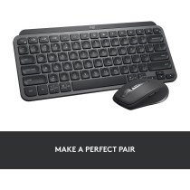 Logitech MX Keys Mini Minimalist Wireless Illuminated Keyboard, Compact, Bluetooth, Backlit, USB-C, Compatible with Apple macOS, iOS, Windows, Linux, Android, Metal Build - Graphite