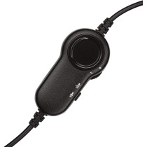 Logitech H151 Wired Headset, Stereo Headphones With Rotating Noise Cancelling Microphone, 3.5 mm Audio Jack, In Line Controls, Pc/Mac/Laptop/Tablet/Smartphone Black, 981-000589, S,M,L