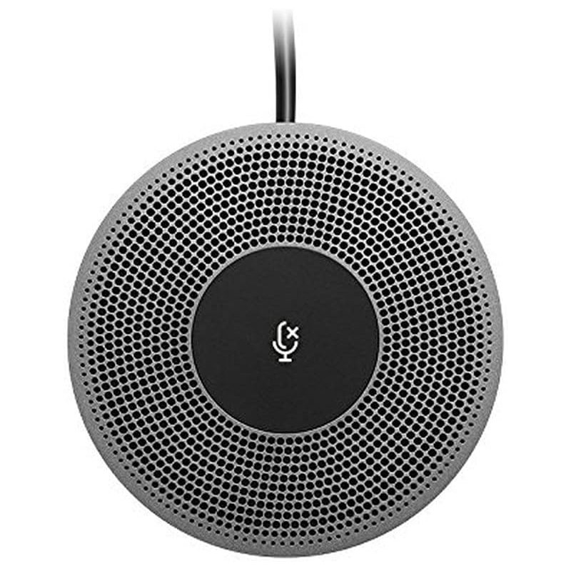 Logitech Expansion Mic For MeetUp Plug-and-Play Indicator Lights Microphone Type Mono, Wideband, Noise Canceling PC/Mac/Laptop/Macbook/Tablet - Black