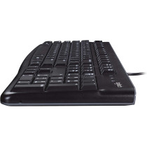 Logitech MK120 Wired Keyboard and Mouse for Windows, Optical Wired Mouse, USB Plug-and-Play, Full-Size, PC/Laptop, English Layout - Black
