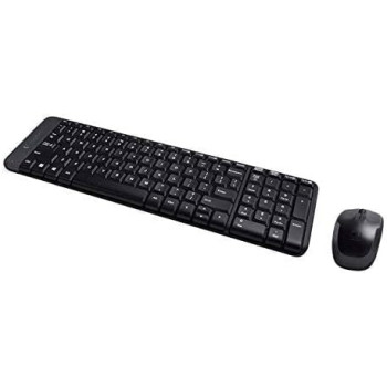 Logitech MK220 Wireless Keyboard With Mouse Set Of 2 Pieces For PC - Black