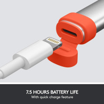 Logitech Crayon Digital Pencil for All iPads (2022 Releases and Later) with Apple Pencil Technology, Anti-roll Design, and Dynamic Smart tip, Orange