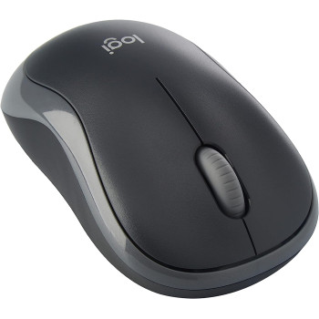 Logitech M185 Wireless Mouse, 2.4GHz with USB Mini Receiver, 12-Month Battery Life, 1000 DPI Optical Tracking, Ambidextrous PC/Mac/Laptop - Grey