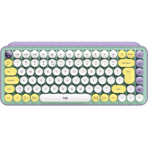 Logitech Pop Keys Mechanical Wireless Keyboard With Customizable Emoji Keys, Durable Compact Design, Bluetooth Or Usb Connectivity, Multi Device, Os Compatible Daydream, 920-010736