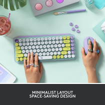 Logitech Pop Keys Mechanical Wireless Keyboard With Customizable Emoji Keys, Durable Compact Design, Bluetooth Or Usb Connectivity, Multi Device, Os Compatible Daydream, 920-010736