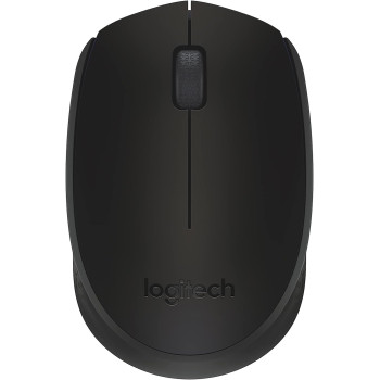 Logitech M170 Wireless Mouse, 2.4 GHz with USB Mini Receiver, Optical Tracking, 12-Months Battery Life, Ambidextrous PC/Mac/Laptop - Black