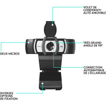 Logitech 960-000972 C930e Webcam With 4x Digital Zoom, Full HD 1080p/30fps - Black