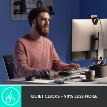 Logitech MX Master 3S - Wireless Performance Mouse with Ultra-Fast Scrolling, Ergo, 8K DPI, Track on Glass, Quiet Clicks, USB-C, Bluetooth, Windows, Linux, Chrome-Graphite