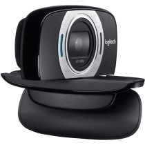Logitech C615 Portable Webcam, Full Hd 1080P/30Fps, Widescreen Hd Video Calling, Foldable, Hd Light Correction, Autofocus, Noise Reduction, For Skype, Black