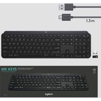 Logitech MX Keys Advanced Wireless Illuminated Keyboard