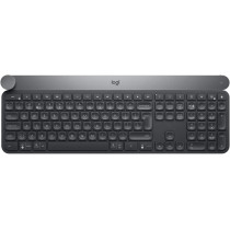 Logitech Craft Illuminated Wireless Keyboard, 2.4Ghz And Bluetooth, Programmable Input Dial, Multi-Device, Automatic Backlit Keys, Rechargeable, Pc/Mac/Laptop Qwerty US-International Layout