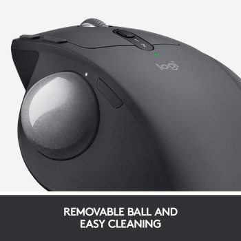 Logitech MX ERGO Advanced Wireless Trackball for Windows PC and Mac, 910-005179