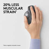 Logitech MX ERGO Advanced Wireless Trackball for Windows PC and Mac, 910-005179