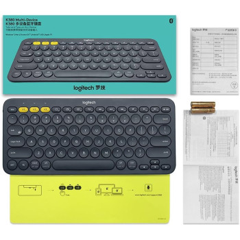 Logitech K380 Multi-Device Wireless English Keyboard - Black