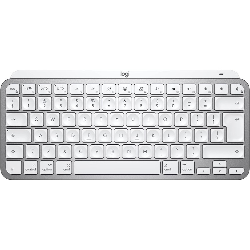 Logitech MX Keys Mini for Mac Minimalist Wireless Keyboard, Compact, Bluetooth, Backlit Keys, USB-C, Tactile Typing, Compatible with MacBook Pro,Macbook Air,iMac,iPad