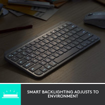 Logitech MX Keys Mini for Mac Minimalist Wireless Keyboard, Compact, Bluetooth, Backlit Keys, USB-C, Tactile Typing, Compatible with MacBook Pro,Macbook Air,iMac,iPad