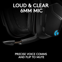 Logitech Logitech G935 Wireless 7.1 Surround Sound Lightsync Gaming Headset PC, PS4, Xbox One, Nintendo Switch PS4, Black
