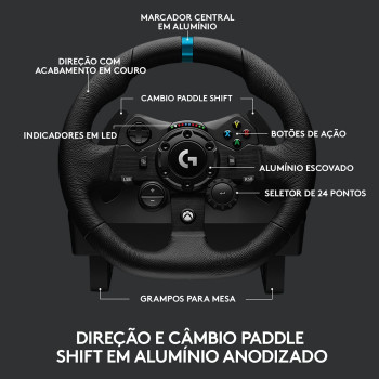 G923 Racing Wheel - Racing Simulator Steering Wheel for Xbox One and PC - Black