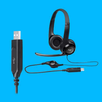 Logitech New logitech h390 USB Headset with noisecanceling Microphone Bulk Packaging 5.8 Ounce Black 23.1