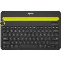 Logitech K480 Wireless Multi-Device Keyboard for Windows, Apple iOS, Android or Chrome, Wireless Bluetooth, Compact Space-Saving Design, PC/Mac/Laptop/Smartphone/Tablet - Black
