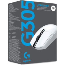 Logitech G305 Lightspeed Wireless Gaming Mouse, 12K Hero Sensor, 12,000 dpi, Ultra-Light, 250h Battery, 6 Programmable Buttons, Built-in Memory, PC/Mac - White