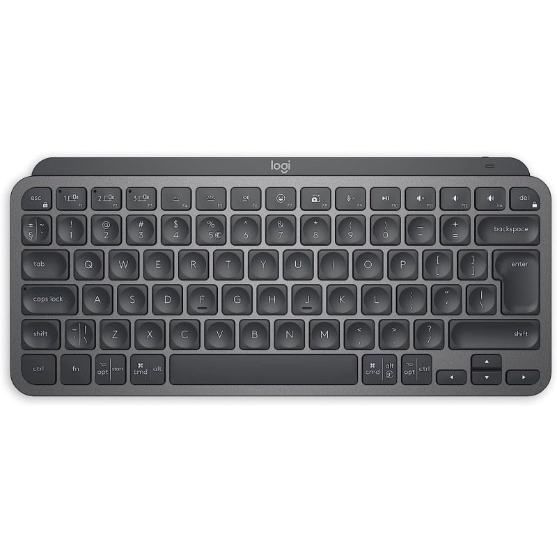Logitech Wireless Illuminated Metal Keyboard Compatible with Apple macOS, iOS, Windows, Linux, Android (Graphite)