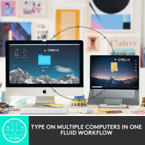 Logitech Wireless Illuminated Metal Keyboard Compatible with Apple macOS, iOS, Windows, Linux, Android (Graphite)