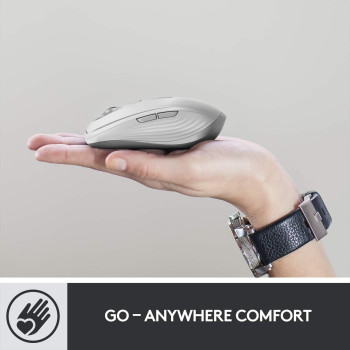Logitech Mx Anywhere 3 Compact Wireless Performance MoUSe, Any Surface, Portable, 4000Dpi, CUStomizable Buttons, USb-C, Bluetooth, Apple Mac, Ipad, Windows Pc, Linux, Chrome - Rose