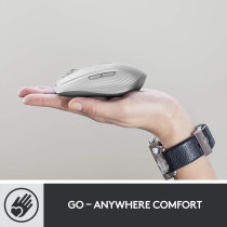 Logitech Mx Anywhere 3 Compact Wireless Performance MoUSe, Any Surface, Portable, 4000Dpi, CUStomizable Buttons, USb-C, Bluetooth, Apple Mac, Ipad, Windows Pc, Linux, Chrome - Rose