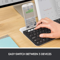 Logitech K780 Multi-Device Wireless Keyboard FLOW Cross-Computer Control Compatible - Speckles