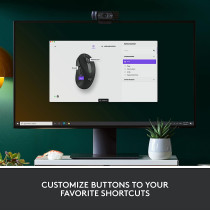 Logitech Signature M650 L Full Size Wireless Mouse - for Large Sized Hands, SmartWheel Scrolling, Bluetooth, 24-Month Battery, Silent Clicks, Customizable Side Buttons, Contoured Shape - Black