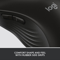 Logitech Signature M650 L Full Size Wireless Mouse - for Large Sized Hands, SmartWheel Scrolling, Bluetooth, 24-Month Battery, Silent Clicks, Customizable Side Buttons, Contoured Shape - Black