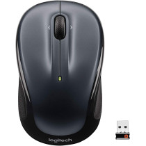 Logitech M325 Wireless Mouse, 2.4 GHz with USB Unifying Receiver, 1000 DPI Optical Tracking, 18 Month Life Battery, PC/Mac/Laptop Dark Silver Black Grey, 910-002142
