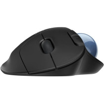 Logitech Ergo M575 Wireless Trackball Mouse Adjustable Ergonomic Design, Control and Move Text/Images/Files Between 2 Windows and Apple Mac Computers (Bluetooth or USB), Rechargeable, Graphite - Black
