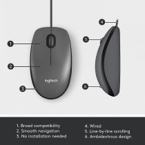 Logitech USB Wired Mouse M100