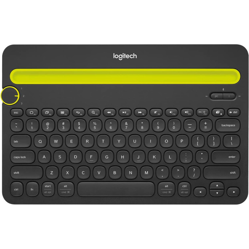Logitech Bluetooth Multi-Device Keyboard K480 ? Black ? works with Windows and Mac Computers, Android and iOS Tablets and Smartphones